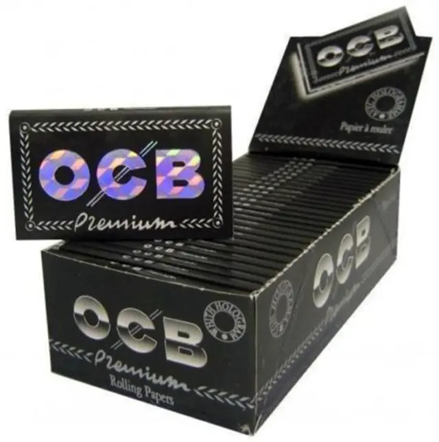 OCB Premium Χαρτάκια - Double - Μαύρο 25τεμ.
