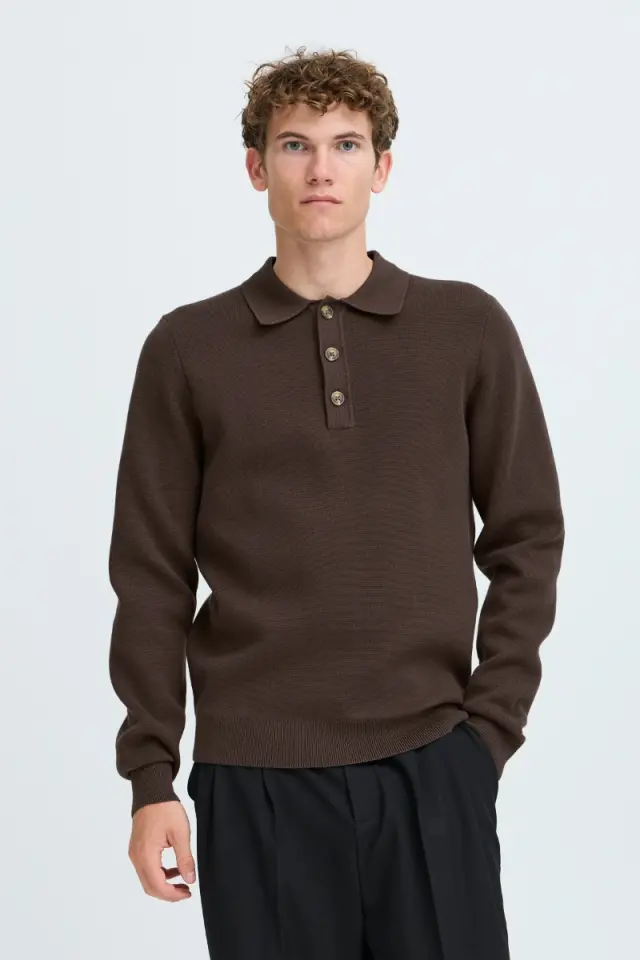 Casual Friday Ανδρικό ABEL Πλεκτό Polo – Demitasse - M