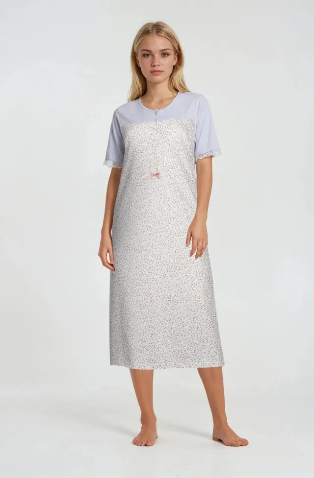 S966 - Type - NIGHTGOWN CLASSIC PETIT FLOWER - M
