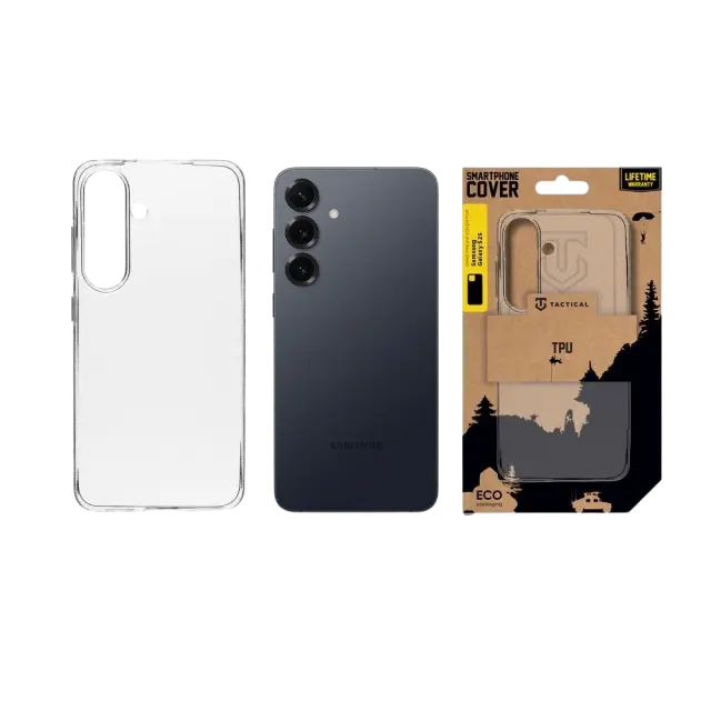 Tactical TPU Cover for Samsung Galaxy S25 Transparent 3
