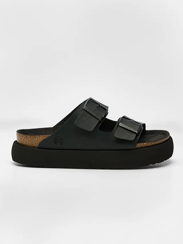 Genuins Πέδιλα Γυναικείο PETA vegan Μαύρο GEN/HAWAII PLATFORM G106552 BLACK 3