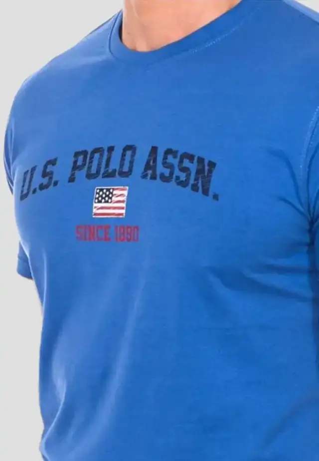 U.S. Polo Assn. - Ανδρικό T-shirt Mick Regular Fit 61504-49351-137 Μπλε - 2XL 3
