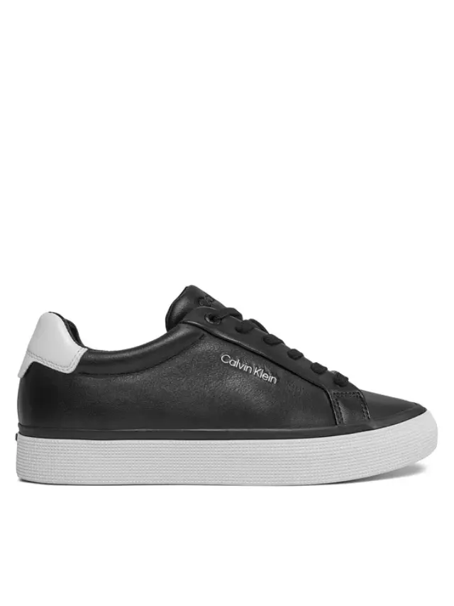 Calvin Klein - Γυναικεία Sneakers Vulc Lace Up - Diamond Foxing HW0HW01865-0GQ Μαύρο