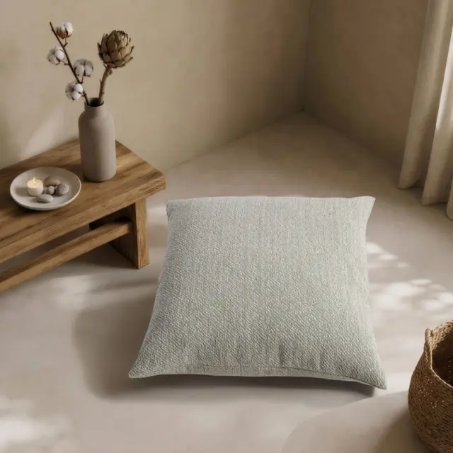 Μαξιλαροθήκη Dayton 16 Green Taupe TEORAN 65x65cm δαπέδου με γέμιση 2