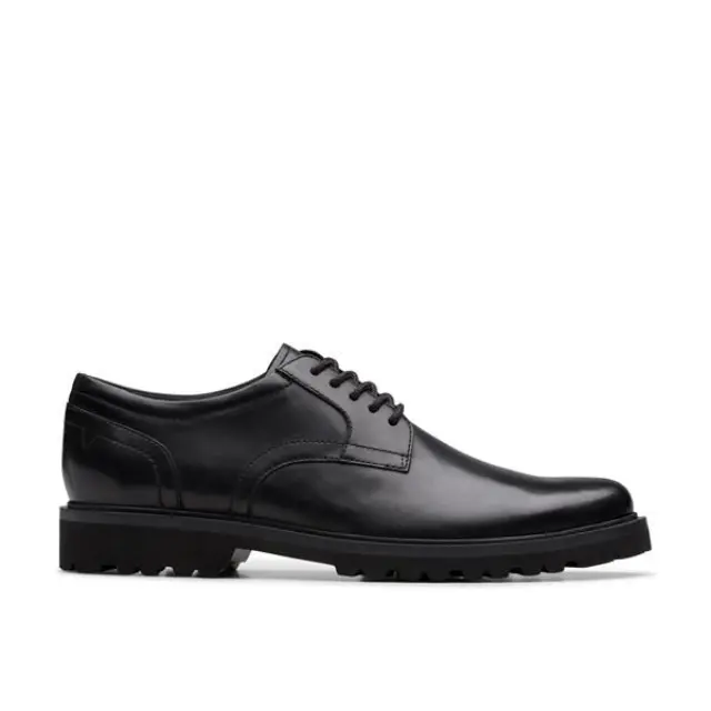 Clarks Berwick Lace Black Black Leather - 42.5 2
