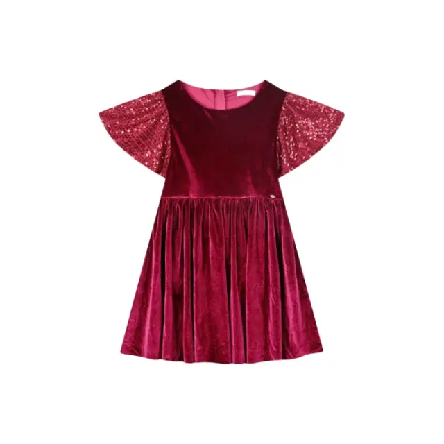 Εφηβικό φόρεμα για κορίτσι βελουτέ παγιέτα boutique Energiers 46-124273-7 5210293013846