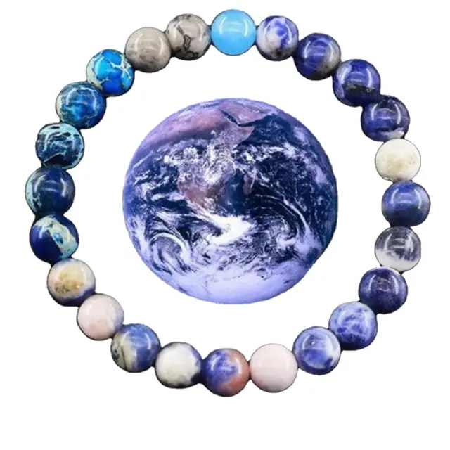 Blue Earth Ελαστικό Βραχιόλι με Χάντρες Planets