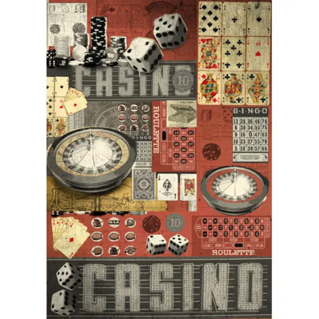 Χαρτί για decoupage 50x70cm Casino