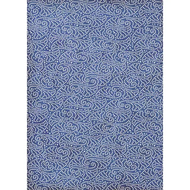 Φύλλo Polyester Felt - 50x70cm - Texture Dots On Blue Backgorund - 1mm - 1τεμ