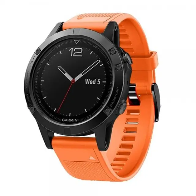Λουράκι Σιλικόνης για Garmin Fenix 5/6/6 Pro/7/8/9 (47mm)- Πορτοκαλί OEM