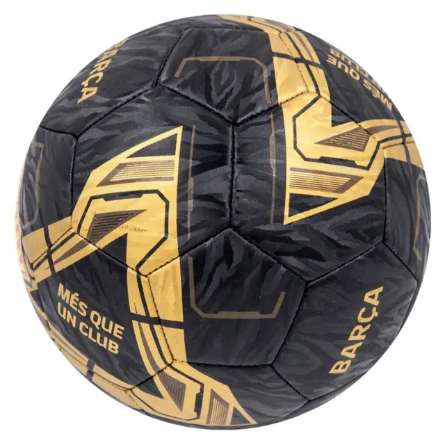 Μπάλα ποδοσφαίρου FC Barcelona ball “Lightning” black/gold size 5 122025 3