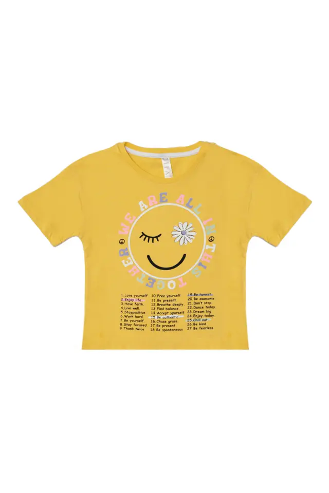 T-Shirt Kid Together Κίτρινο