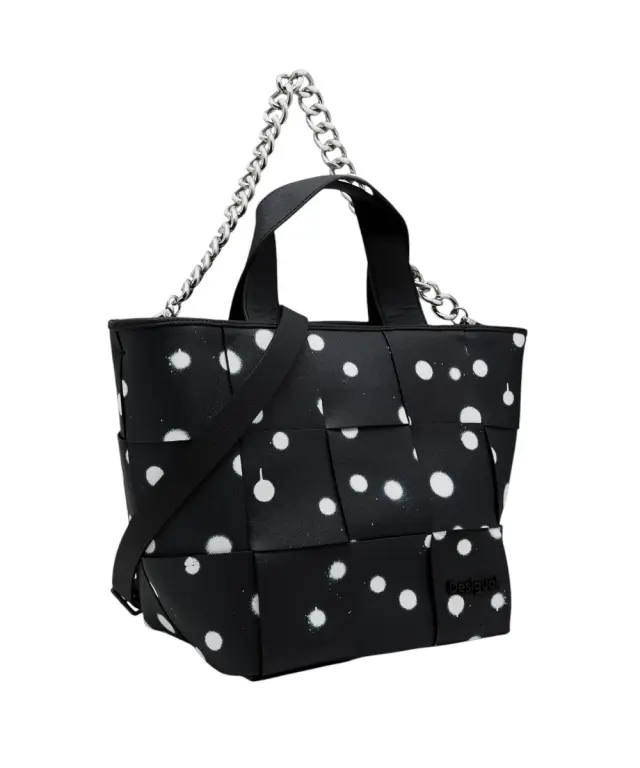 Desigual - Γυναικεία Τσάντα 'Ωμου New Splatter Valdivia 24SAXP60-2000 Μαύρο 2