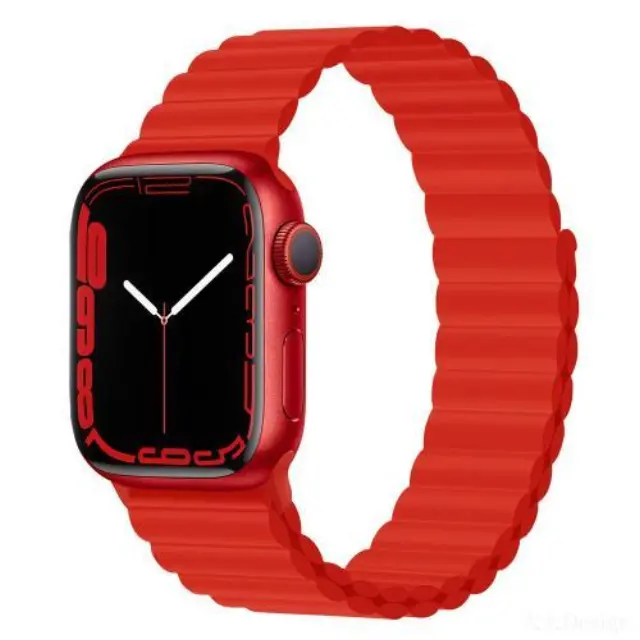 Λουράκι Devia Sport3 Silicone Magnet Apple Watch (38/ 40/ 41/ 42mm) Deluxe Κόκκινο N60255