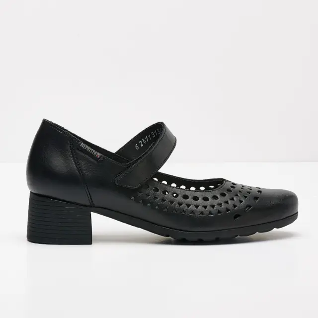 Mephisto Μπαρέτες Γυναικείο δέρμα Μαύρο MEP/GILIA PERF BLACK