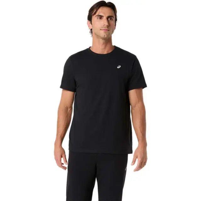 Asics Men's Spiral Embroidery Shortsleeve T-Shirt Μαύρο 2031F458-001 (Asics)