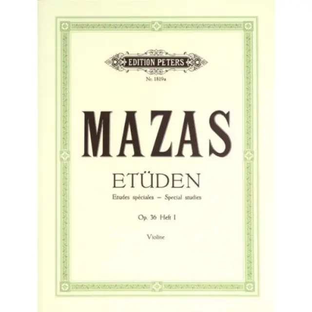 MAZAS - Etudes Op.36 N. 1 - Peters