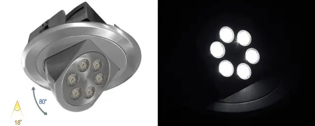ΦΩΤ ΑΛ ΧΩΝ ΚΙΝΗΤΟ ΜΕ LED ΙΣΧΥΟΣ 6x3W 18° ΧΩΡΙΣ ΤΡΟΦ ΨΥΧΡΟ
