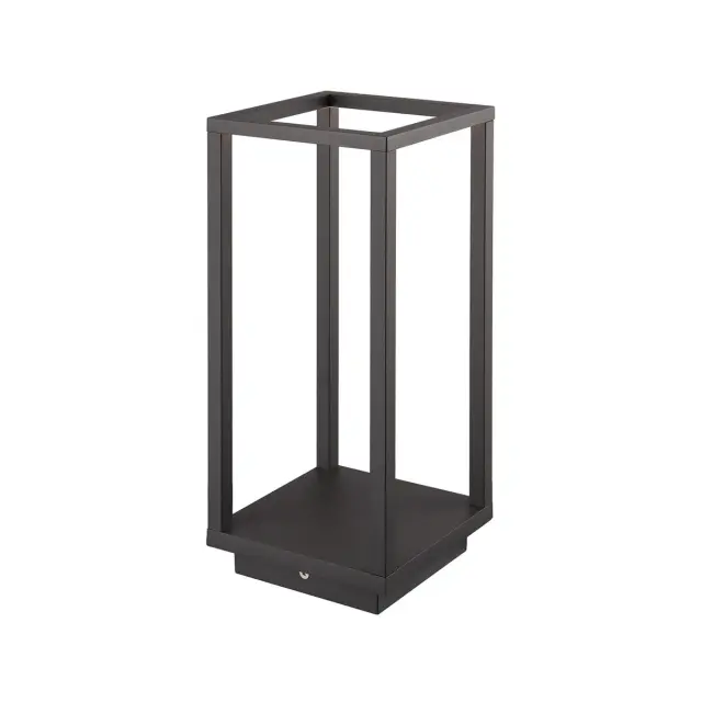 House Φανάρι Led 7W 3000K IP54 14x14x34cm ανθρακί