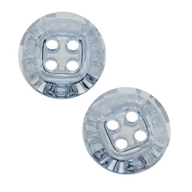 Swarovski 3018 Sew-On 4 Hole Rivoli Button Crystal Blue Shade 14mm - 4τεμ
