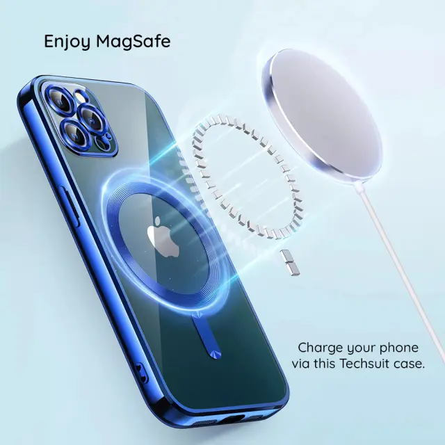 Techsuit - Luxury Crystal MagSafe - Xiaomi Redmi Note 15 5G / Note 15 4G / Poco M8 5G - Silver 3
