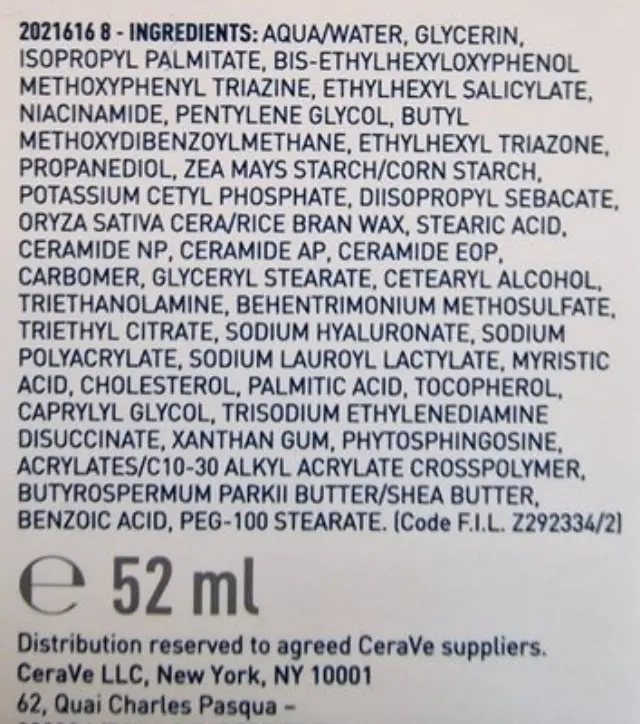 CeraVe AM Facial Moisturising Lotion Ενυδατική Κρέμα Προσώπου Ημέρας με Δείκτη Προστασίας SPF50 52ml 2