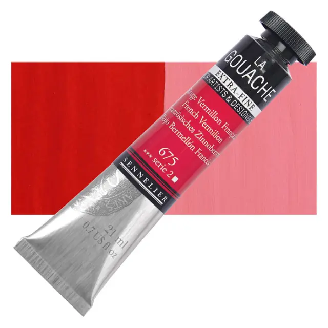 Sennelier Τέμπερα - 675 French Vermillon Hue - 21ml