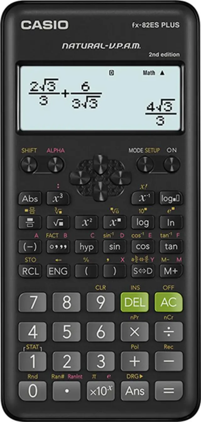 Casio Αριθμομηχανή Επιστημονική 252 Λειτουργίες FX-82ESPLUS-2/ 6-FX-82ESP2 (Casio)