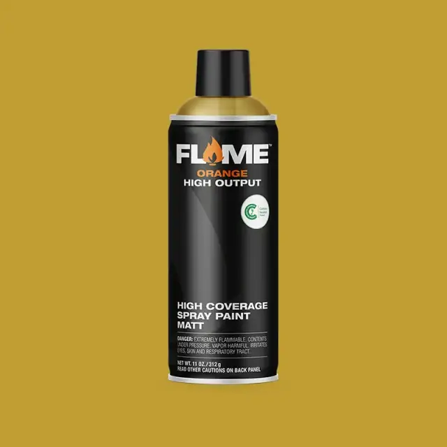 Flame Orange Spray Paint 400ml FO-625 Mustard