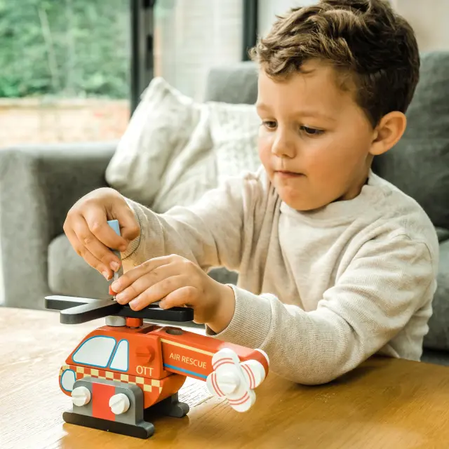 Συναρμολογούμενο Ελικόπτερο Emergency Services Orange Tree Toys (FSC®) 2