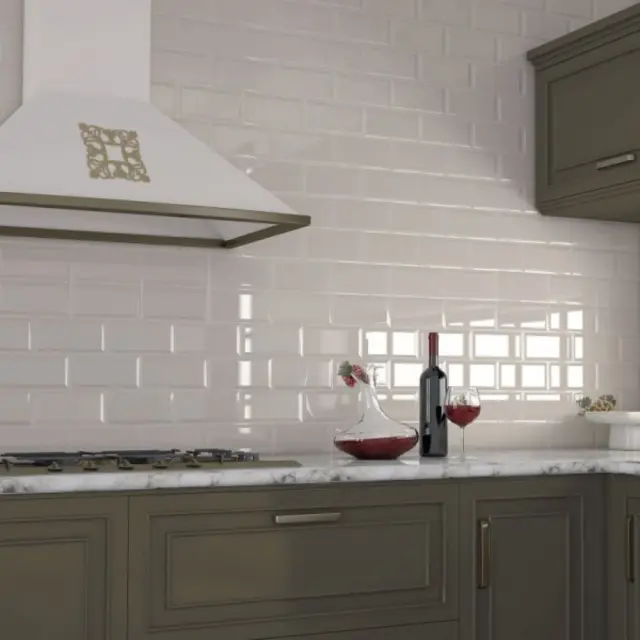 Πλακάκι Metro Bizoute White 10x20 2