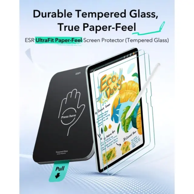 Esr Paper Feel 2-pack Ipad Air 10.9” 4 / 5 / 2020-2022 / 11” 6 / 7 / 8 / 2024-2026 Clear 2