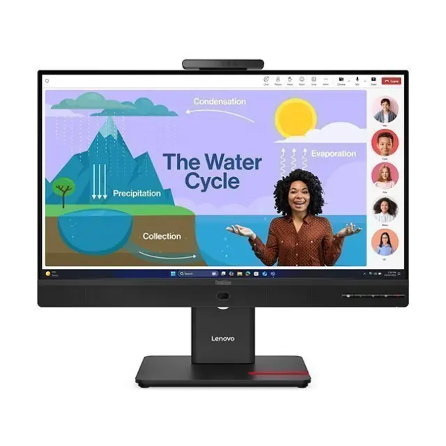 Lenovo Monitor 24" ThinkVision T24D-4v IPS FHD Black (64B7UAT1EU)