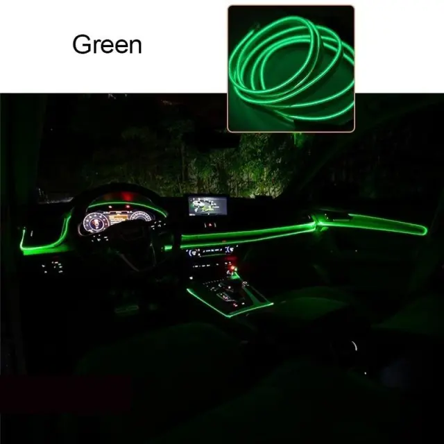 Εσωτερικός φωτισμός αυτοκινήτου Neon 2m OEM ΠΡΑΣΙΝΟ