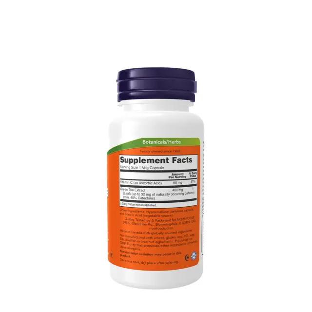 Now Foods Green Tea Extract 400 mg 100 Veg Capsules 2