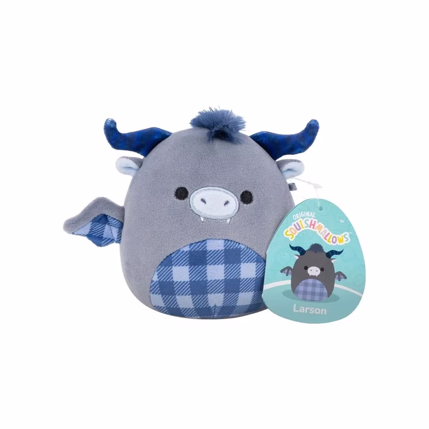 Λούτρινο Squishmallows The grey dragon ,Ο Γκρί δράκος 13εκ-JWSQ4096-G