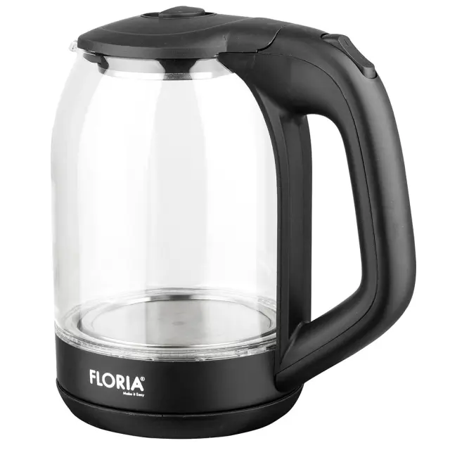 Zilan Ασύρματος γυάλινος βραστήρας νερού 1.7L 2200W Max ZLN3505 3