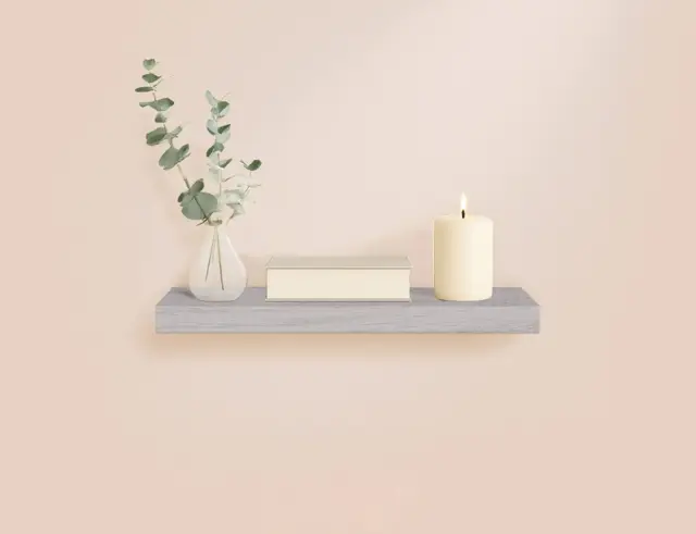 Ράφι Τοίχου Homea με διαστάσεις 75x22.8x3.4cm - White Oak 6RAN792CB 3