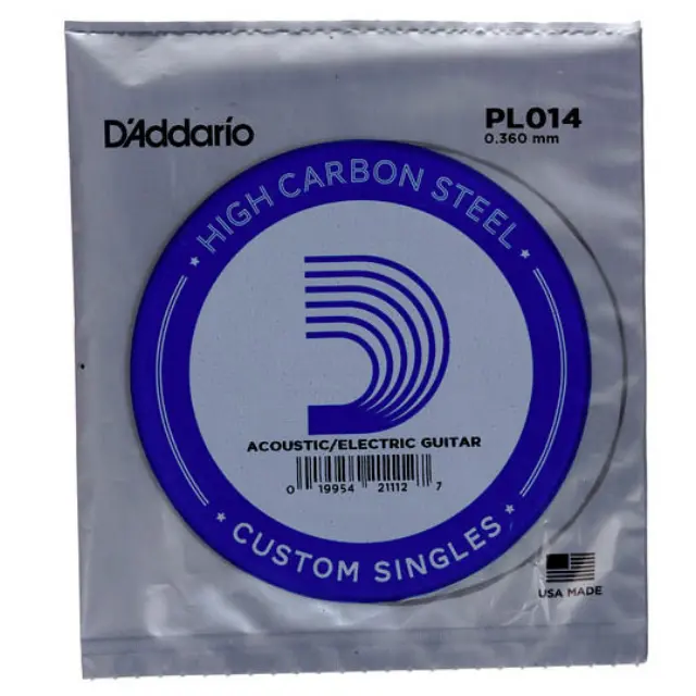 D'Addario PL014 Plain Steel Χορδή Ακουστικής/ Ηλεκτρικής Κιθάρας