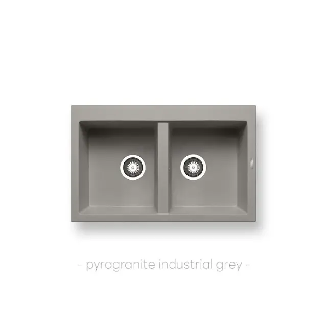 ΝΕΡΟΧΥΤΗΣ PYRAGRANITE ALAZIA 79x50 2B INDUSTRIAL GREY PYRAMIS
