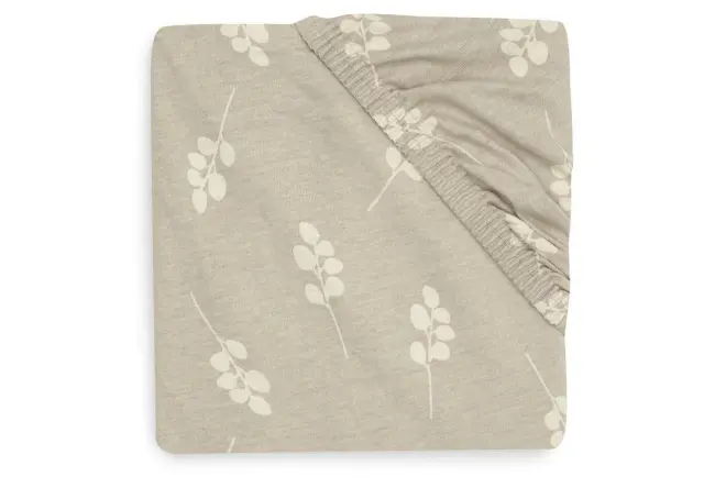 Σεντόνι Ζέρσεϊ με Λάστιχο Twig Olive Green (70x140cm) - Jollein 2