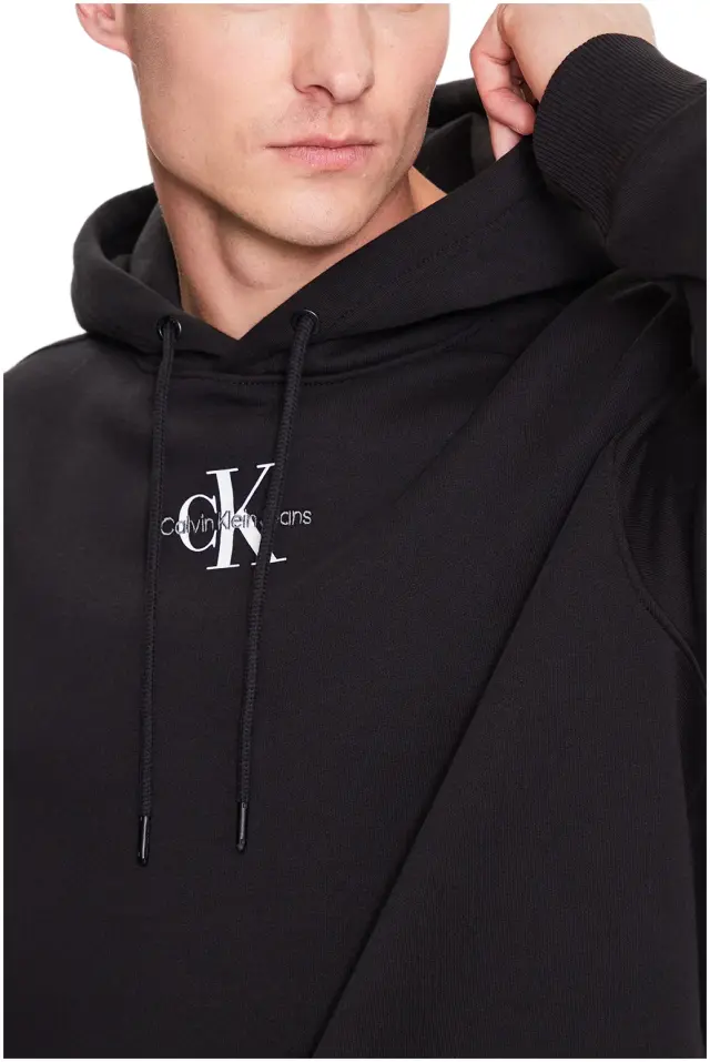 Calvin Klein - Ανδρικό Φούτερ με Κουκούλα Regular Fit J30J323749-BEH Μαύρo 2