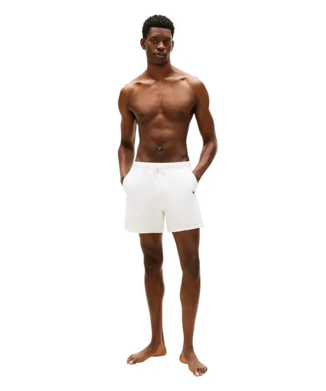 Tommy Hilfiger - Ανδρικό Μαγιό Σορτς Original Logo UM0UM03748-Z00 Εκρού 3