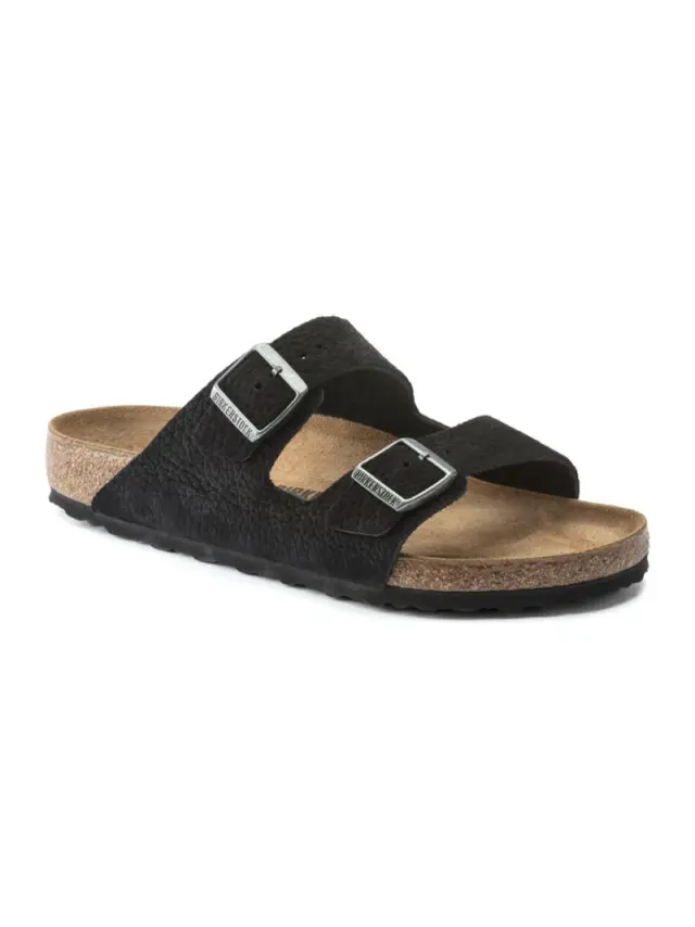 Birkenstock Πέδιλα Unisex δέρμα Nubuck Μαύρο BIR/ARIZONA DESERT 1020736 BLACK - 45 2