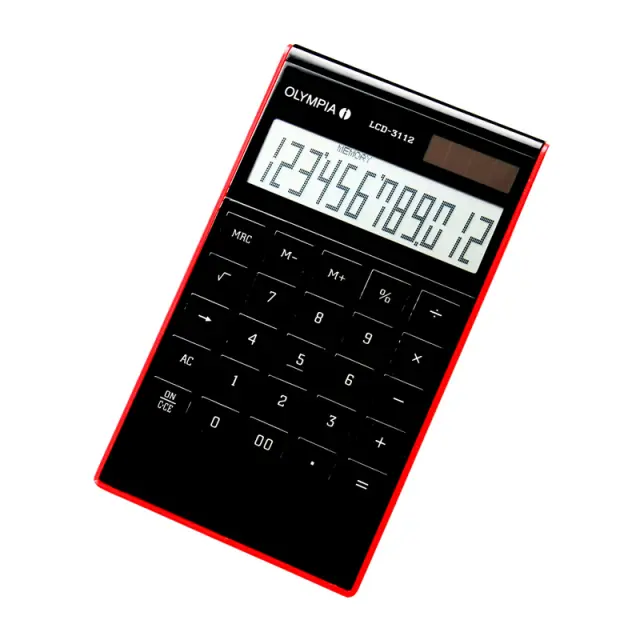 Αριθμομηχανή Γραφειου Μαυρη Olympia Lcd-3112