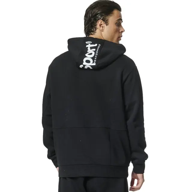 Body Action Brushed-Back Fleece Hoodie (063315-01-Black) - Μαύρο 2