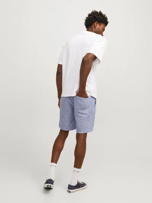 JPSTDAVE JJLINEN SHORTS Faded Denim 2