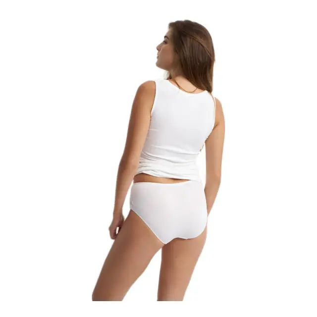 Luna Γυναικείο Φανελάκι Αμάνικο Micro Touch Comfort, Χρώμα Ιβουάρ 3