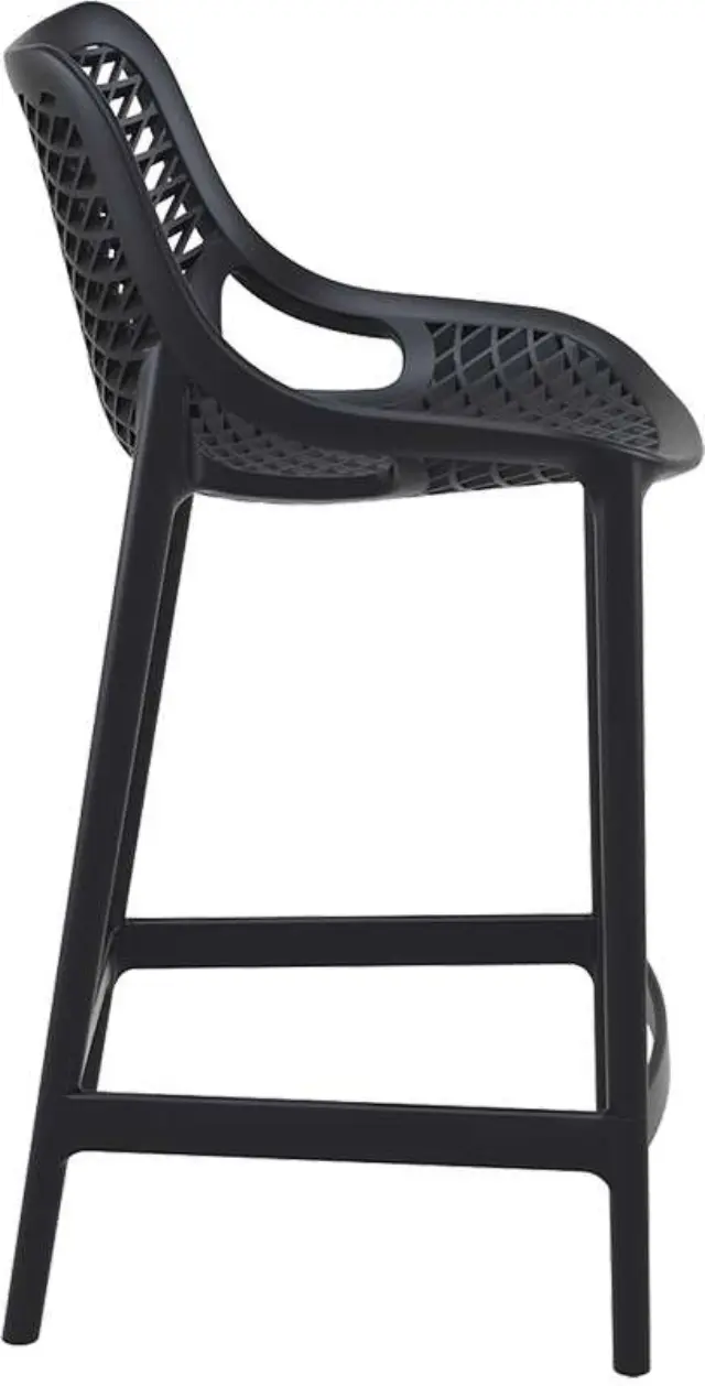 Σκαμπό Bar AIR Μαύρο PP 44x51x65/95cm 3