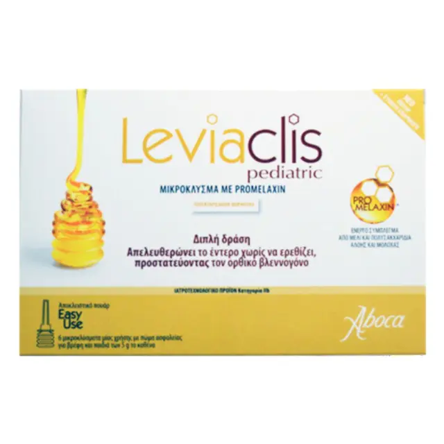 Aboca Leviaclis Pediatric Μικροκλύσμα με Promelaxin για Παιδιά 6τμχ